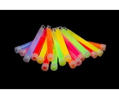 25 x 6  inch Glow Sticks Mixed | Bâtons lumineux 15 cm x 10 mm