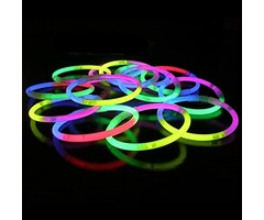 Bracelets Tri-Color Mixed Glow 100 pièces + connecteurs | Bracelets lumineux
