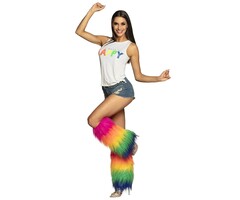 Legwarmers rainbow rave set- Legwarmers in bright colours
