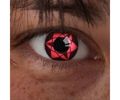 Sharingan Mangekyou Manga colored contact lenses - Sharingan colored contact lenses in black and red