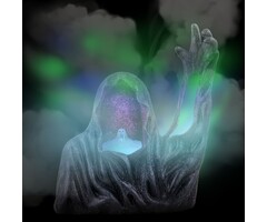 Ghost with smoke maker - Halloween decoration ghost with smoke maker