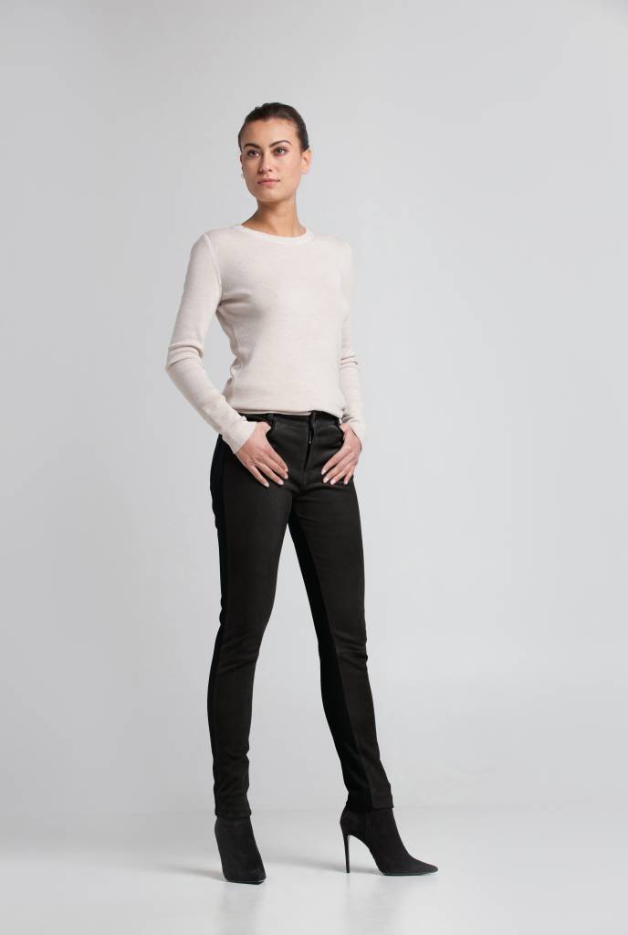 bloemblad Paleis Negen Leren jeans voor dames in zwart | Stretch leer | Zinga Leather - ZINGA  Leather