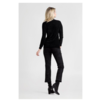 ZINGA Leather Real leather, suede pants women black | Birken 4999