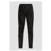 ZINGA Leather Zwarte Stretch-Suède Boyfriend Broek NOAH met Galonstreep