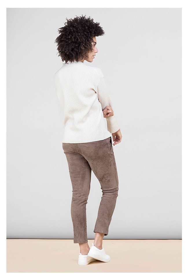 ZINGA Leather Exklusive Leder-Boyfriend-Hose mit Relaxed Fit und Eingrifftaschen