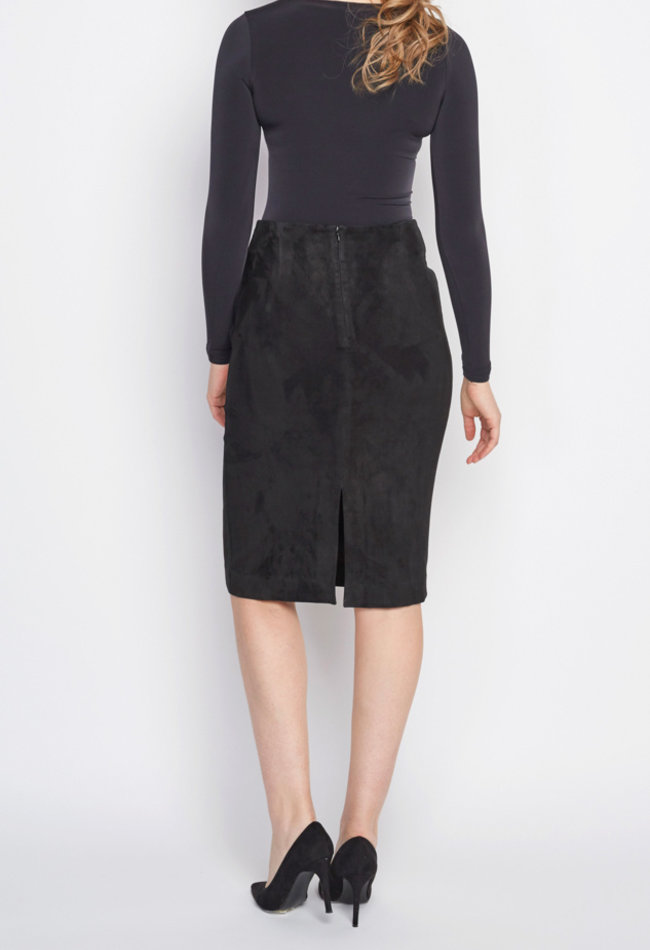 suede pencil skirt