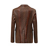 ZINGA Leather Real leather, python blazer women brown | Kate 7116