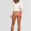 ZINGA Leather Nachhaltige 5-Pocket-Lederhose mit Mid Waist und schmal zulaufendem Bein