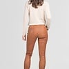 ZINGA Leather ZINGA Leder still AMALIA Mid-Rise stretch-leder 5 Pocket in farbe Cognac