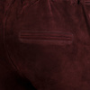 ZINGA Leather Boyfriend pants burgundy suede, real leather ladies | Noah 4521