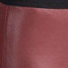 ZINGA Leather  Exklusive tiefrote High Waist Stretch-Lederleggings für lange Beine