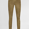 ZINGA Leather High Waist Stretch-Wildlederleggings für lange Beine | Moosgrün