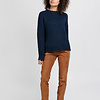 ZINGA Leather Exclusive Deep Cognac Stretch Suede Boyfriend Trousers NOAH with Pockets
