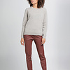 ZINGA Leather Exclusive Merlot Leather Boyfriend Trousers NOAH with Relaxed Fit