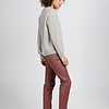 ZINGA Leather Exclusieve Merlot Leren Boyfriend Broek NOAH met Relaxed Fit