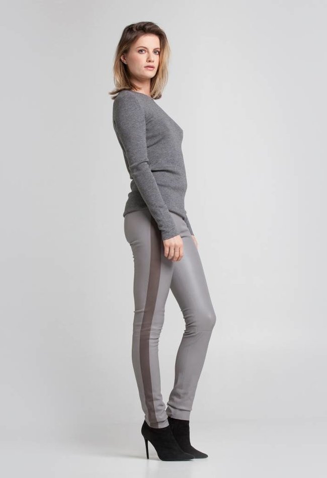ZINGA Leather High Waist Leather Leggings for Long Legs | Supple Stretch Leather