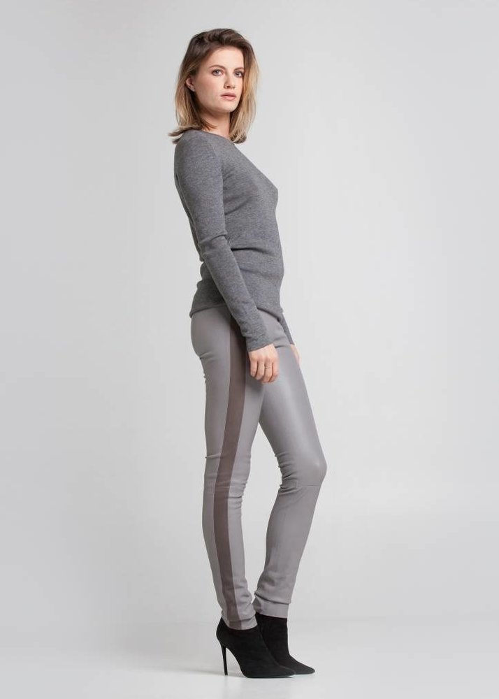ZINGA Leather High Waist Lederleggings für lange Beine | Weiches Stretchleder
