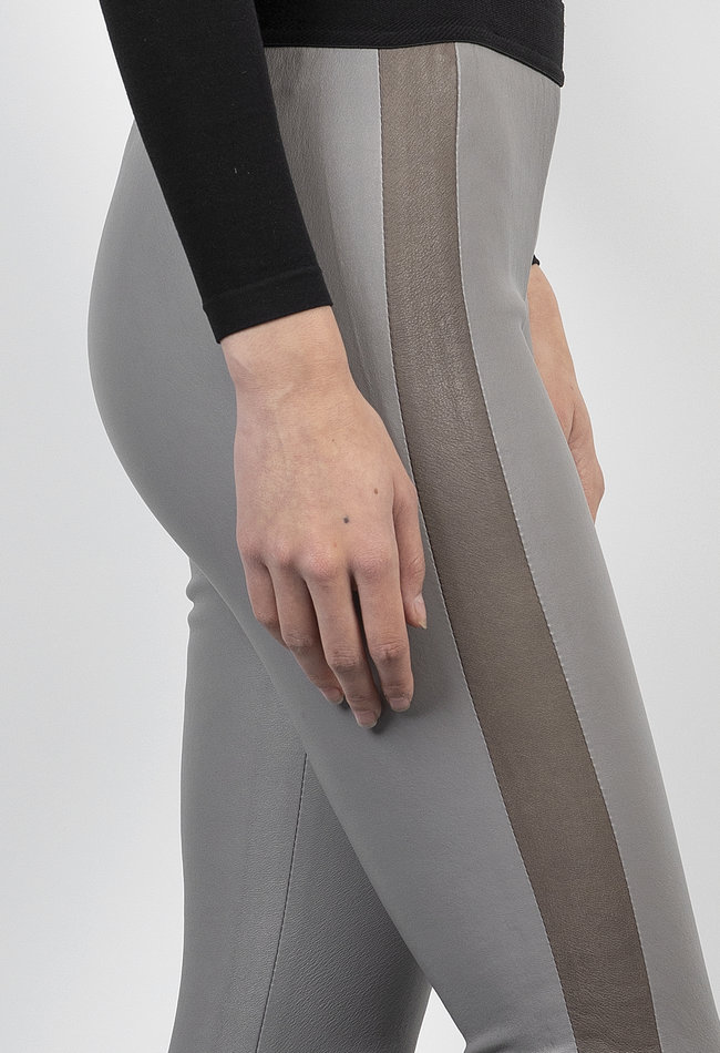 ZINGA Leather High Waist Leren Legging voor Lange Benen | Soepel Stretchleer