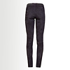 ZINGA Leather Dunkelblaue Lederleggings UMA mit High Waist und extra langem Bein