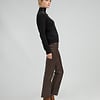 ZINGA Leather 210510-6116 | High-Waist| Stretch Lederleggings | Lina |  Braun