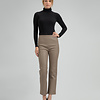 ZINGA Leather Real leather pant women taupe| Lina 6654