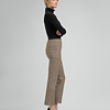 ZINGA Leather Real leather pant women taupe| Lina 6654