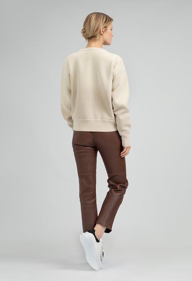 ZINGA Leather ZINGA Leder LINA – High-Waist Stretch-lederleggings (7/8 Beinlänge) Farbe Cinnamon