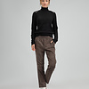 ZINGA Leather Exclusieve Stone Grijze Stretch-Suède Boyfriend Broek NOAH