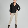 ZINGA Leather ZINGA Leather style UMA Premium High-Waist  Leggings made of Stretch Leather in OffWhite