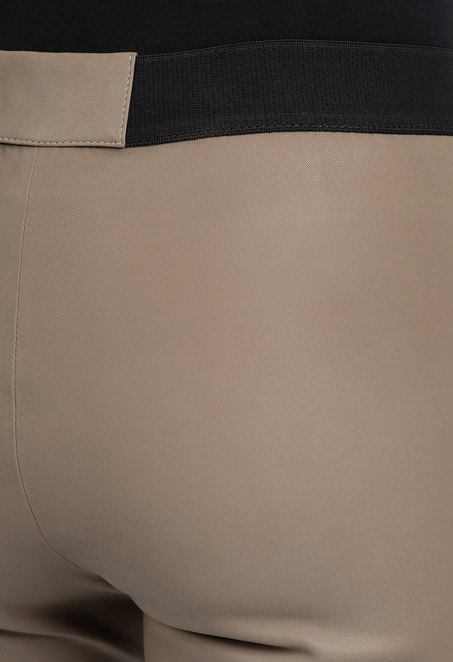 ZINGA Leather Exclusieve Leren Legging UMA met High Waist en Extra Lange Lengte
