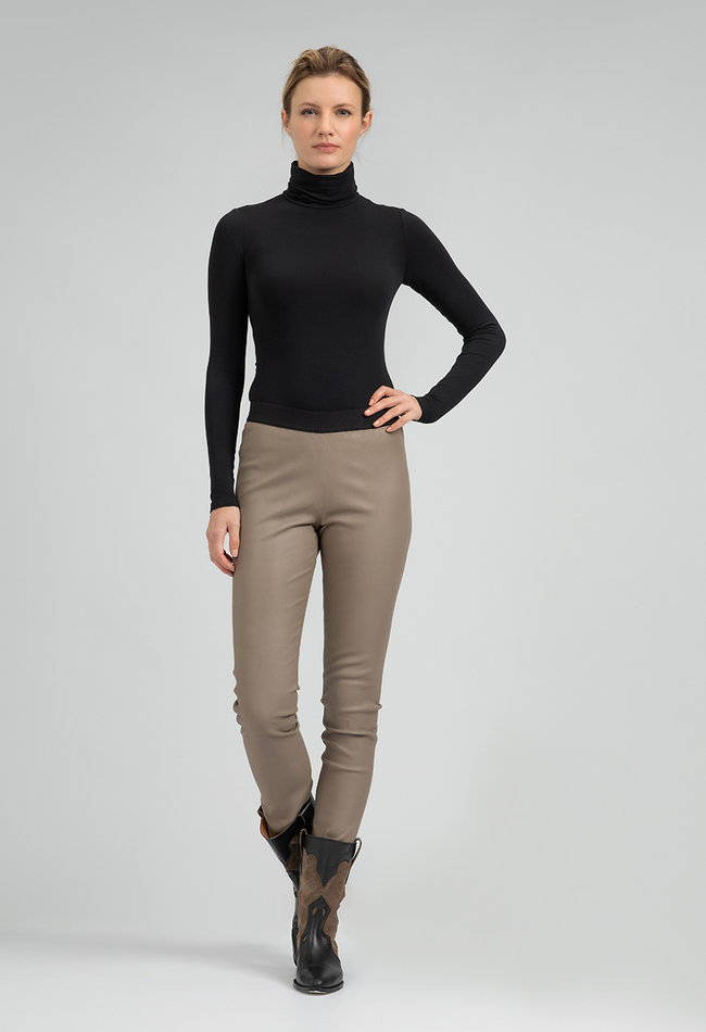 ZINGA Leather Lederleggings UMA mit High Waist und extra langem Bein