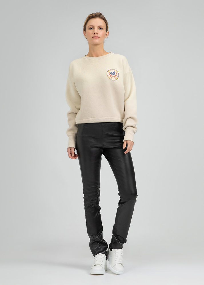 ZINGA Leather Bestselling Leather Leggings UMA in Black with High Waist & Extra Length