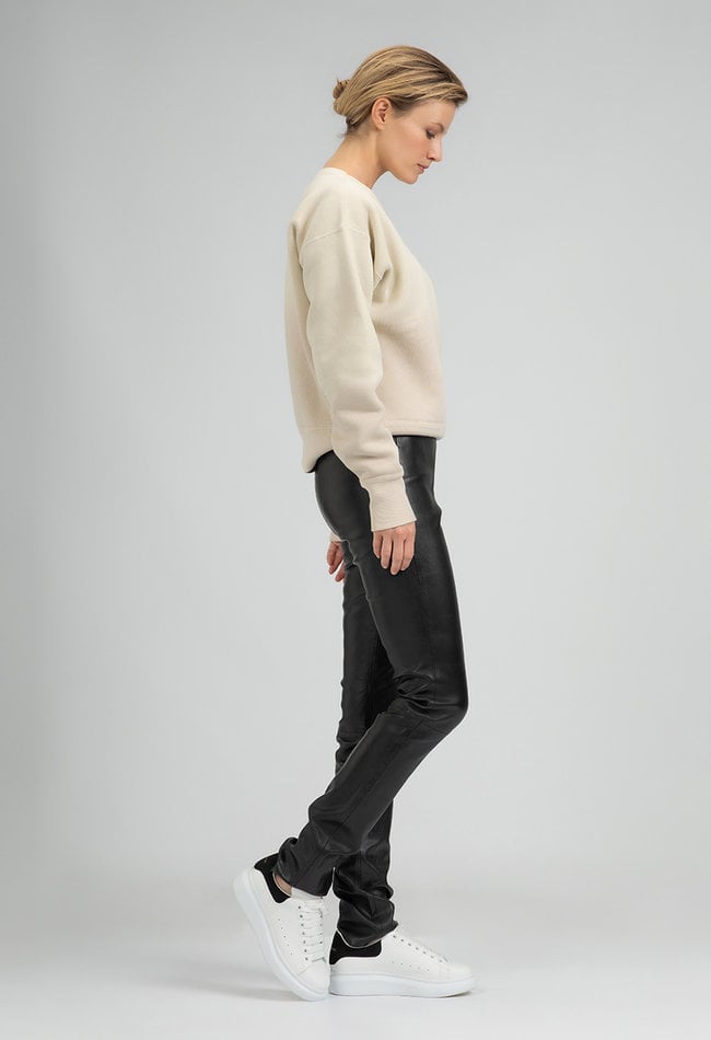 ZINGA Leather ZINGA Leather style UMA Premium High-Rise  Leggings made of Stretch Leather in Black