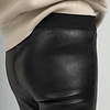 ZINGA Leather Schwarz   Stretch-Lederhose FAY mit High Waist und Schlag