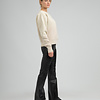ZINGA Leather Schwarz   Stretch-Lederhose FAY mit High Waist und Schlag