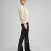 ZINGA Leather ZINGA Leather style FAY Mid-Rise Stretch Leer Legging in kleur Zwart