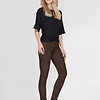ZINGA Leather Exclusive Dark Brown High Waist Stretch Suede Leggings UMA with Extra Length