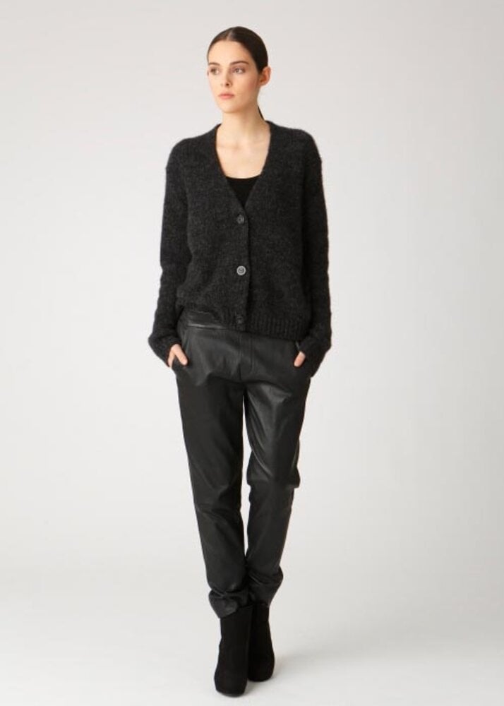 ZINGA Leather Leren Barrel Fit Broek Rena | Handgemaakt Stretch Lamsleer
