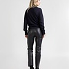 ZINGA Leather Leren Legging Enkellengte | Elastische Band | Hoge Taille