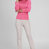 ZINGA Leather ZINGA Leather style LINA – High-Waist Stretch LeatherLeggings (Ankle Length / Cropped) light Pinkl