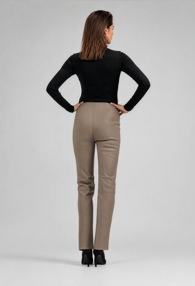 ZINGA Leather PAM High-Rise Stretch Leather Leggings (Regular Fit)