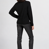 ZINGA Leather ZINGA Leder still NOAH Mid-Rise Stretch Lederhose im Boyfriend-Stil (7/8 Beinlänge) in farbe Schwarz