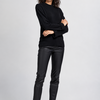 ZINGA Leather ZINGA Leder still NOAH Mid-Rise Stretch Lederhose im Boyfriend-Stil (7/8 Beinlänge) in farbe Schwarz