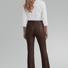 ZINGA Leather ZINGA Leder still FLO Mid-Rise Stretch Leder Slim Flare in farbe Braun