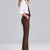 ZINGA Leather ZINGA Leder still FLO Mid-Rise Stretch Leder Slim Flare in farbe Braun