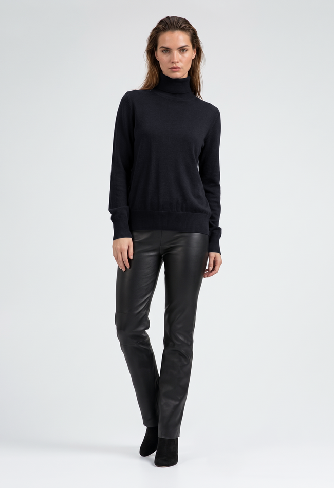 ZINGA Leather PAM High-Rise Stretch Leather Leggings (Regular Fit)