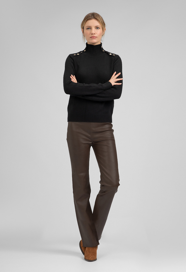 ZINGA Leather PAM  High-Rise Stretch Lederleggings (Regular Fit)