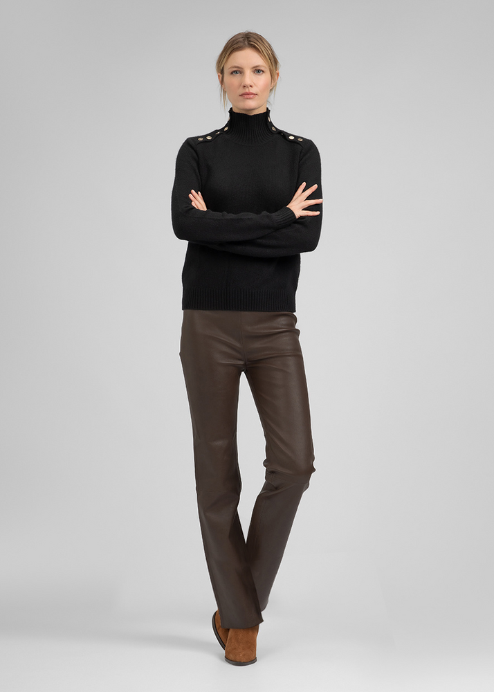 ZINGA Leather PAM High Rise Regular Fit Leather Leggings