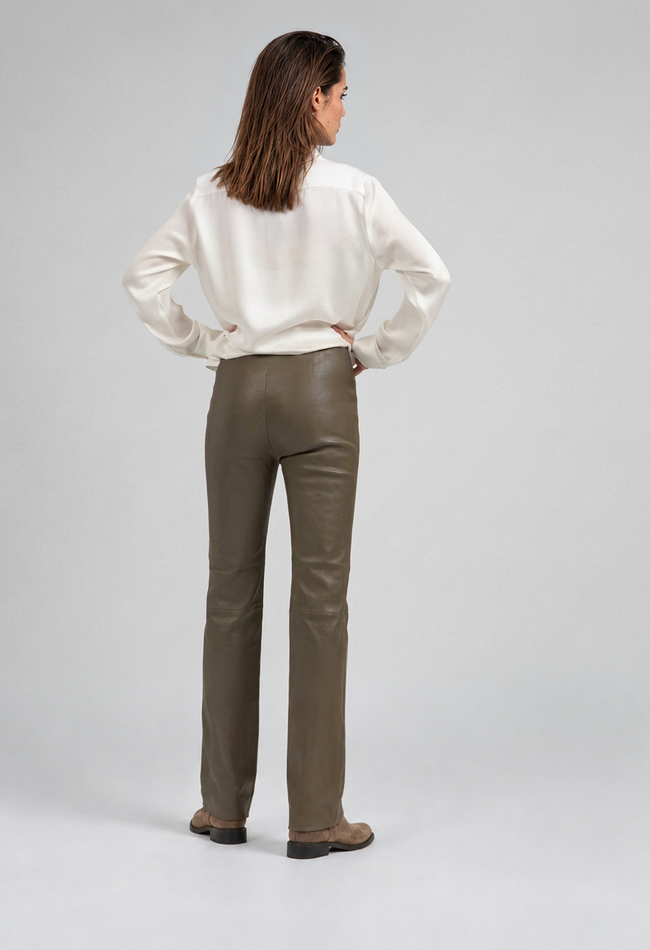 ZINGA Leather PAM  High-Rise Stretch Leather Leggings (Regular Fit)