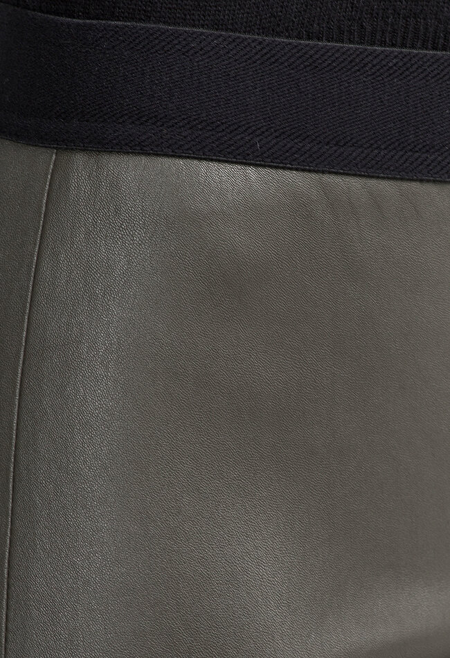 ZINGA Leather ZINGA Leder still UMA Premium High-Rise leggings aus Stretch-Leder in farbe grun